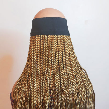 Braided Wigs for Black Women Braided Cap Wig – Handmade Updo Braid – Alopecia Friendly – product image 4