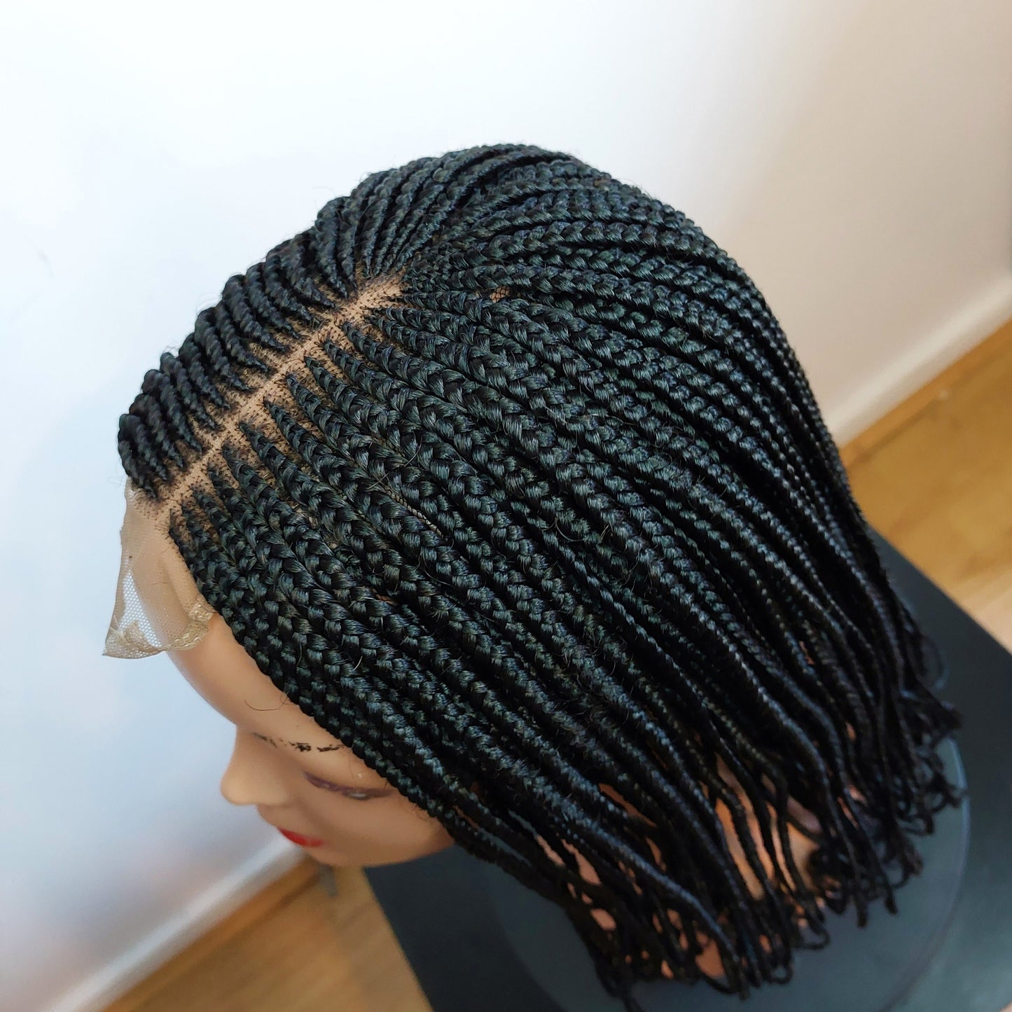 Braided Wigs for Black Women Fulani Braided Wig – Ghana Weaving – Lace Frontal – Goddess Locs – product image 1