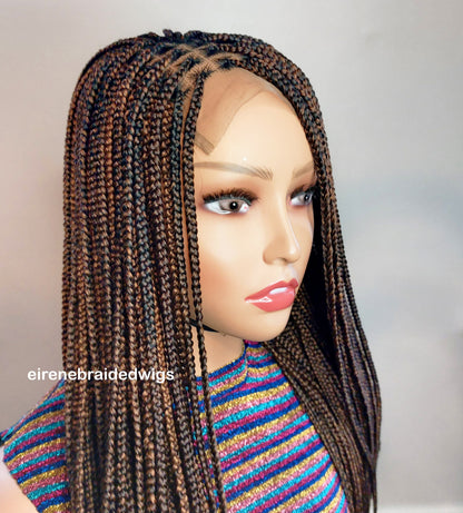 Braided Wigs for Black Women 30 inch Knotless Box Braid Wig – Full Lace Frontal – Glueless Afro Braid – product image 8