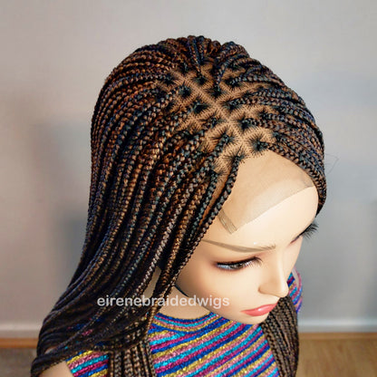 Braided Wigs for Black Women 30 inch Knotless Box Braid Wig – Full Lace Frontal – Glueless Afro Braid – product image 2
