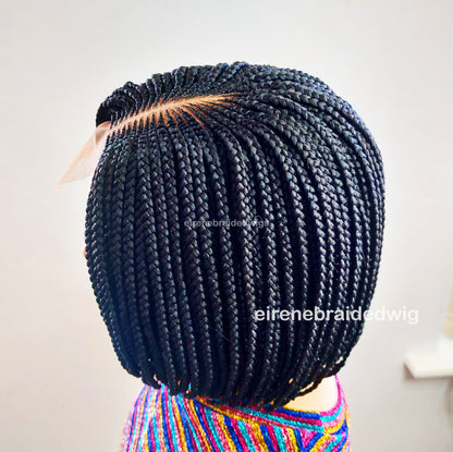Braided Wigs for Black Women Braided Bob Wig – Lightweight Lace Front Wig for Black Women – product image 7