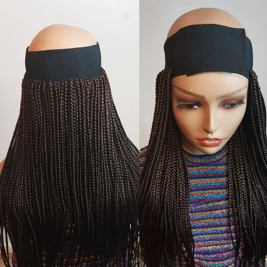 Braided Wigs for Black Women Braided Wig with Headband – Alopecia Hair Loss Wig – product image 1