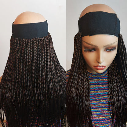 Braided Wigs for Black Women Braided Cap Wig – Handmade Updo Braid – Alopecia Friendly – product image 2