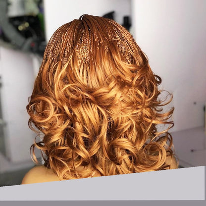 Braided Wigs for Black Women Braided Headband Wig – Short Curly French Curl Boho Goddess Locs – product image 4
