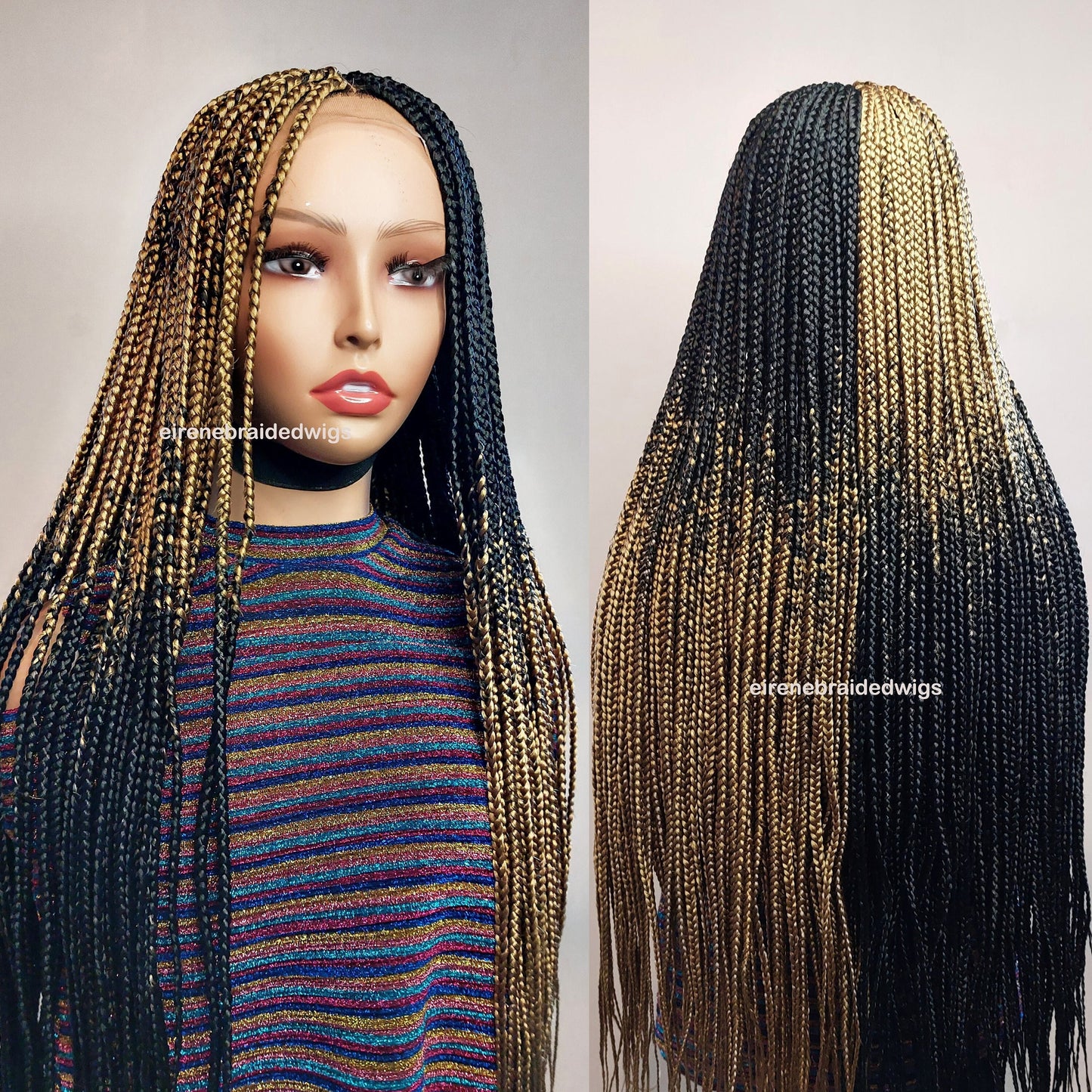 Reverse Box Braids Wig