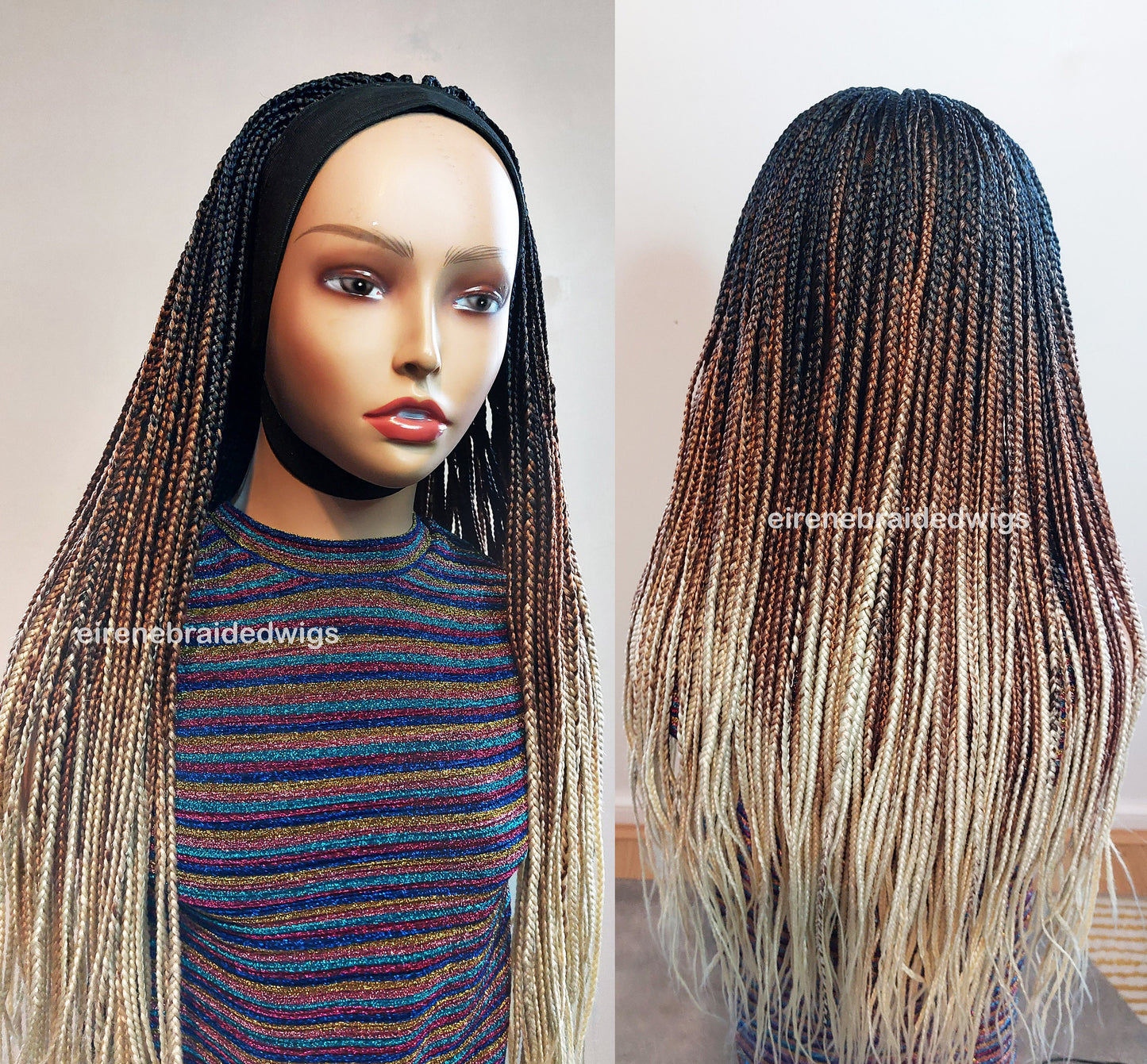 Braided Wigs for Black Women Braided Headband Wig – Alopecia Hair Loss Solution – Glueless & Beginner Friendly – product image 1