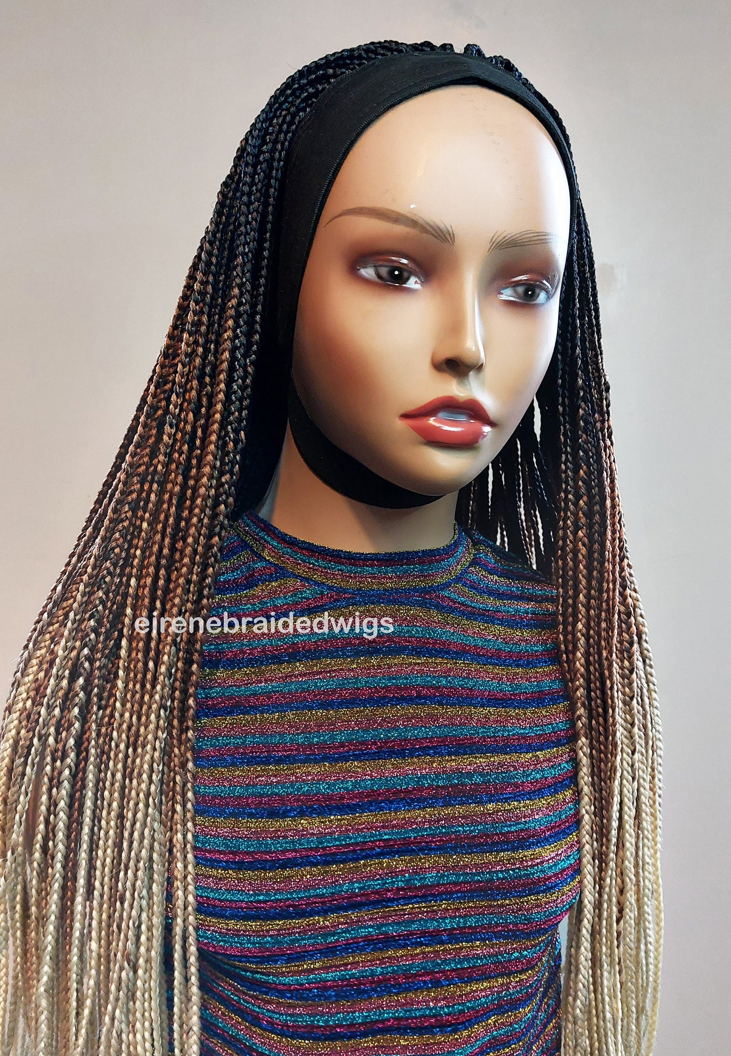Braided Wigs for Black Women Braided Headband Wig – Changeable Ponytail – Alopecia Friendly – product image 6