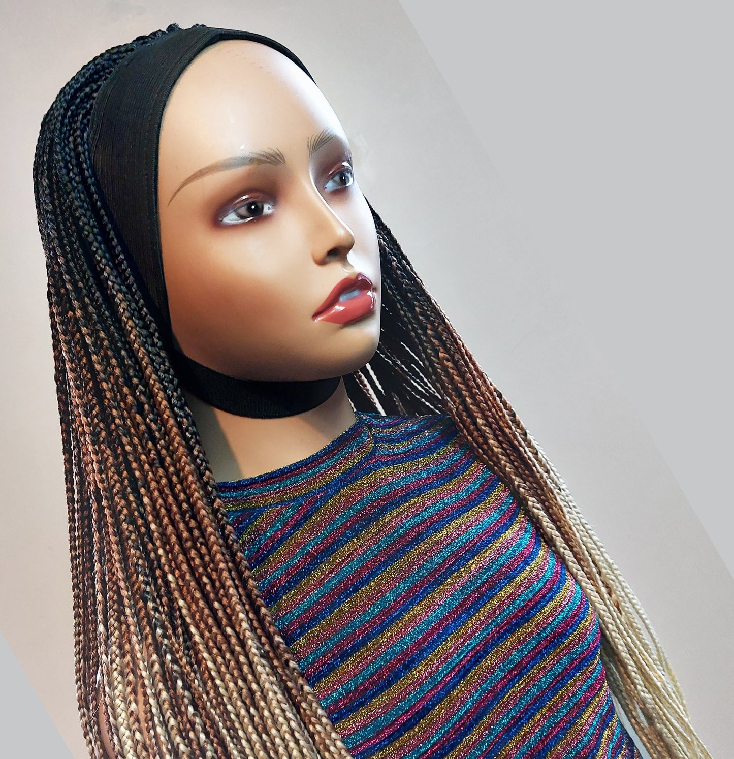 Braided Wigs for Black Women Braided Headband Wig – Alopecia Hair Loss Solution – Glueless & Beginner Friendly – product image 8
