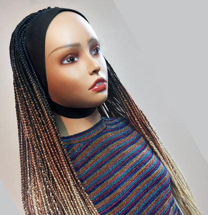 Braided Wigs for Black Women Braided Headband Wig – Alopecia Hair Loss Solution – Glueless & Beginner Friendly – product image 8