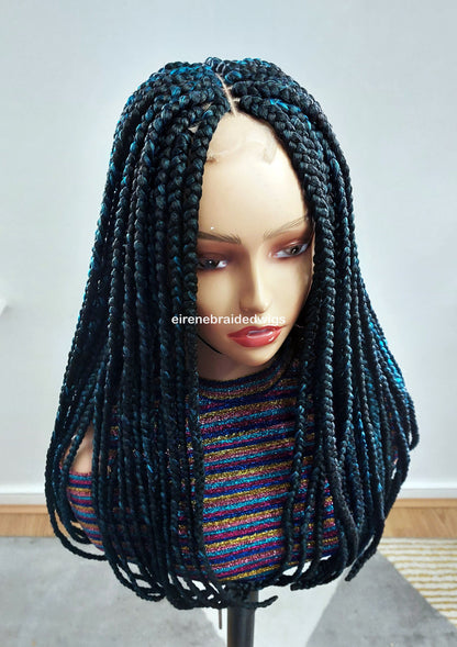 Braided Wigs for Black Women Jumbo Box Braids Wig – Long Afro Tribal Braid – Lace Front – product image 8