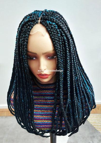 Braided Wigs for Black Women Jumbo Box Braids Wig – Long Afro Tribal Braid – Lace Front – product image 6