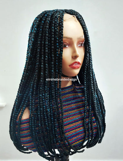 Braided Wigs for Black Women Jumbo Box Braids Wig – Long Afro Tribal Braid – Lace Front – product image 9