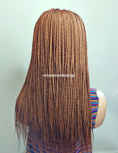 Braided Wigs for Black Women Box Braided Wig – Two-Tone Shoulder-Length Lace Front Wig – product image 7