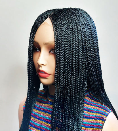 Braided Wigs for Black Women Micro Twist Braided Wig – Lightweight Lace Closure Wig – product image 10