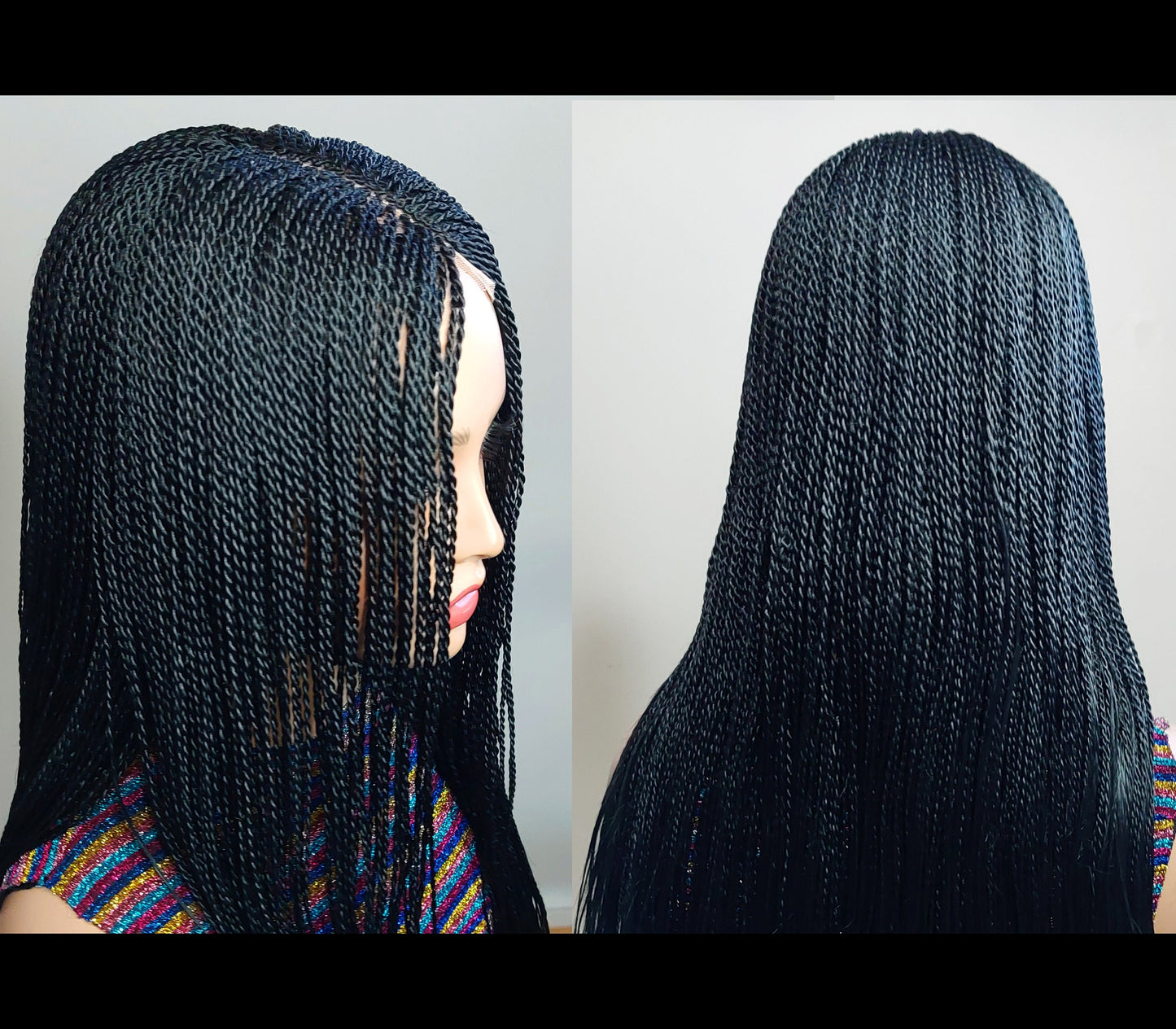 Braided Wigs for Black Women Micro Twist Braided Wig – Lightweight Lace Front – Long Box Weave – product image 2