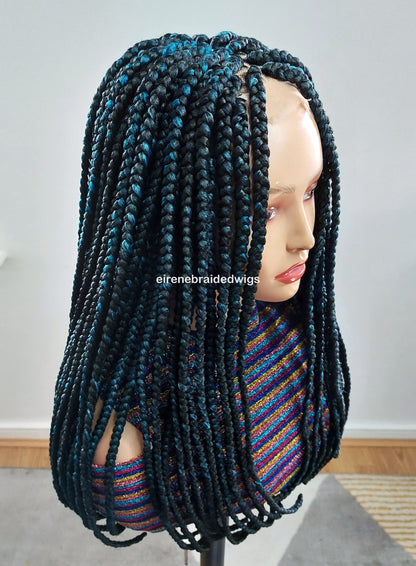 Braided Wigs for Black Women Jumbo Box Braids Wig – Long Afro Tribal Braid – Lace Front – product image 5