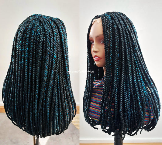 Braided Wigs for Black Women Jumbo Box Braids Wig – Long Afro Tribal Braid – Lace Front – product image 1