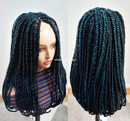 Braided Wigs for Black Women Jumbo Box Braids Wig – Long Afro Tribal Braid – Lace Front – product image 4