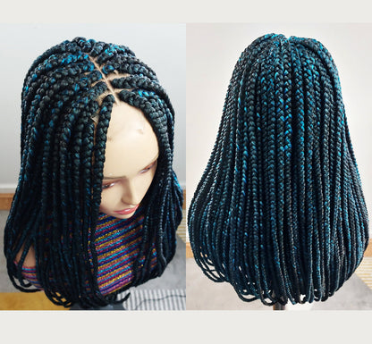 Braided Wigs for Black Women Jumbo Box Braids Wig – Long Afro Tribal Braid – Lace Front – product image 2