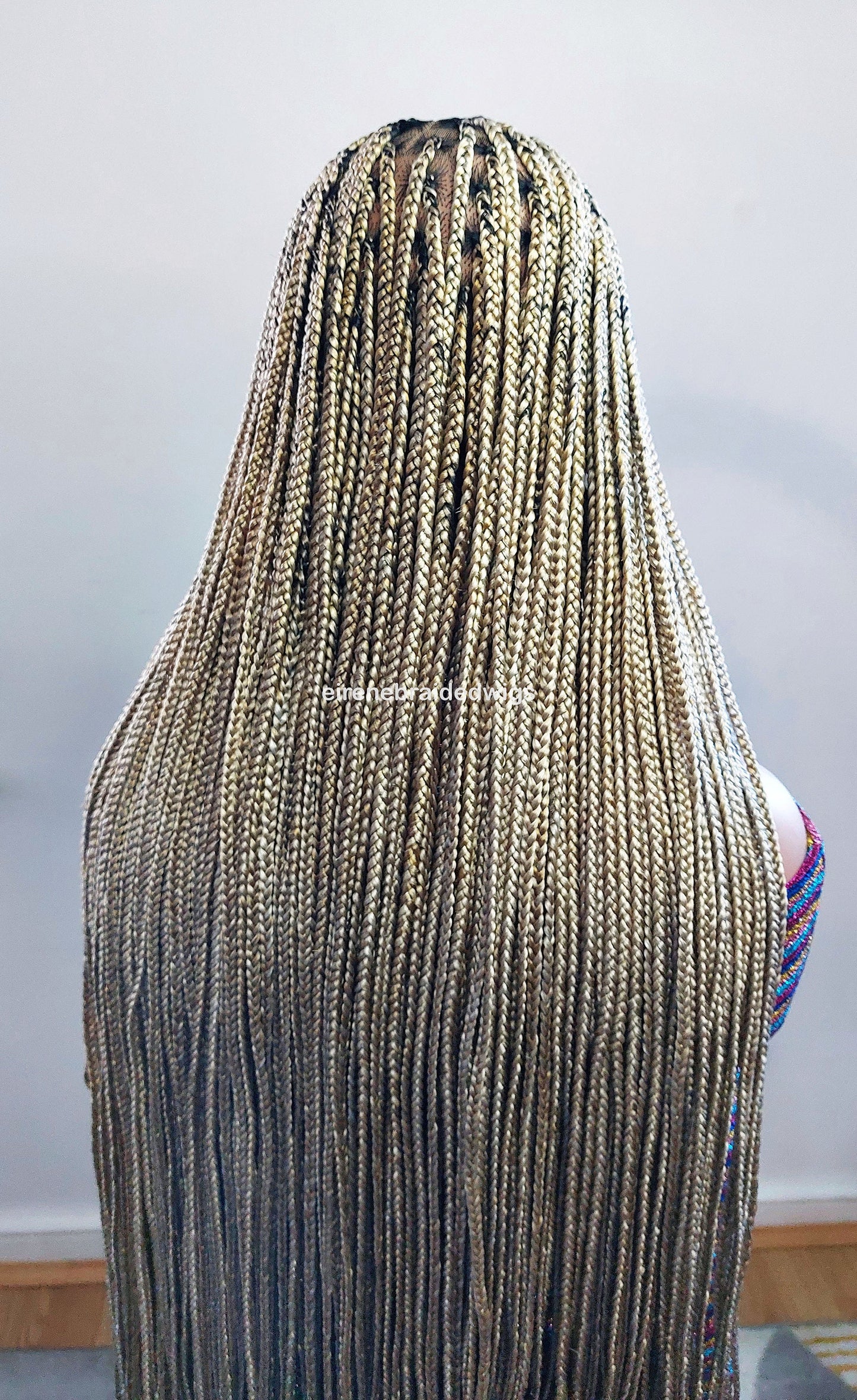 Braided Wigs for Black Women Knotless Box Braided Wig – Long Blonde Boho Goddess Locs – Full Lace – product image 7