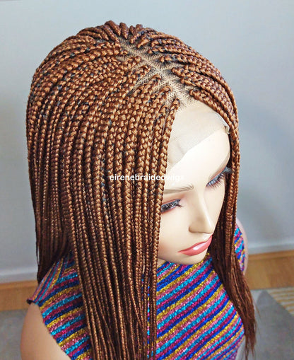 Braided Wigs for Black Women Box Braided Wig – Two-Tone Shoulder-Length Lace Front Wig – product image 5