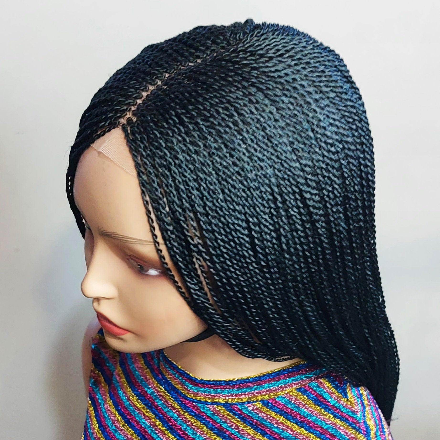 Braided Wigs for Black Women Micro Twist Braided Wig – Lightweight Lace Front – Long Box Weave – product image 7