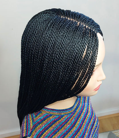 Braided Wigs for Black Women Micro Twist Braided Wig – Lightweight Lace Front – Long Box Weave – product image 4