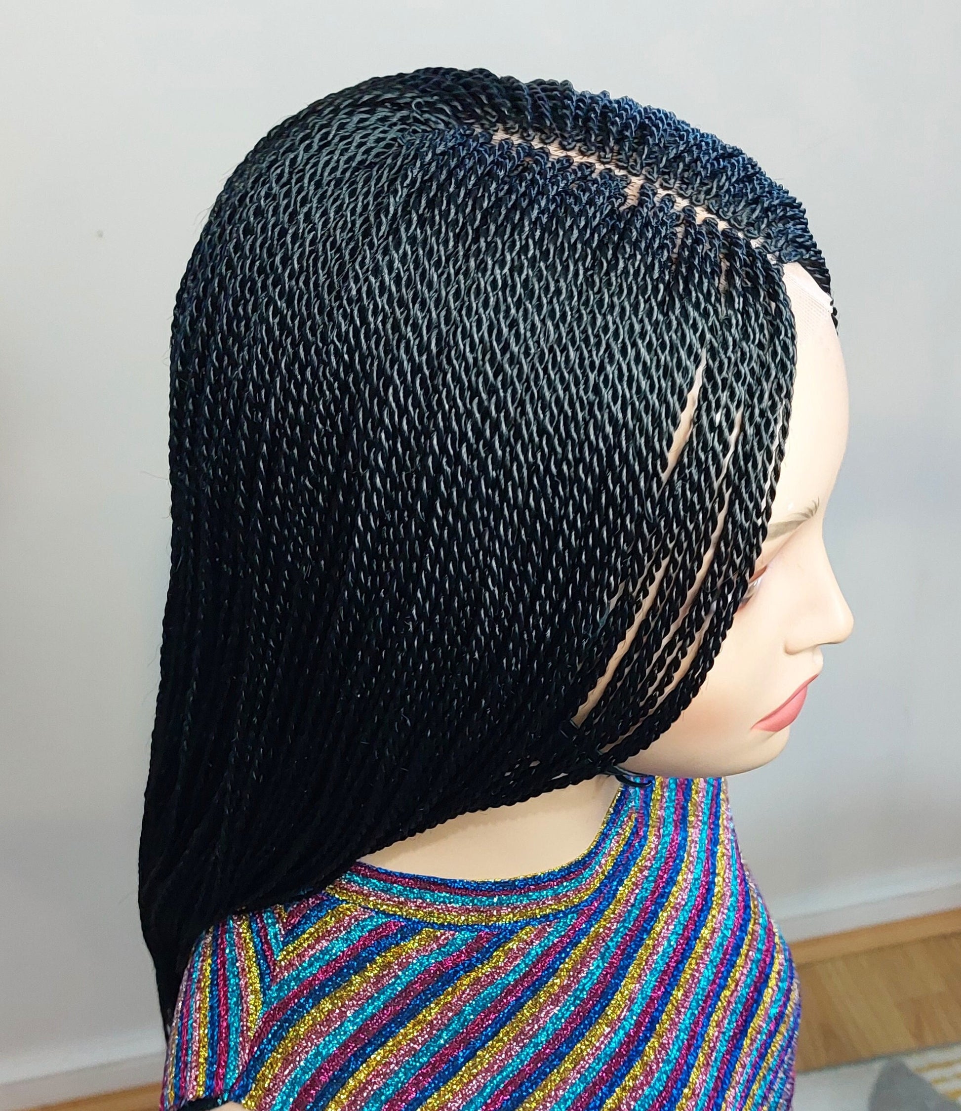 Braided Wigs for Black Women Micro Twist Braided Wig – Lightweight Lace Closure Wig – product image 2
