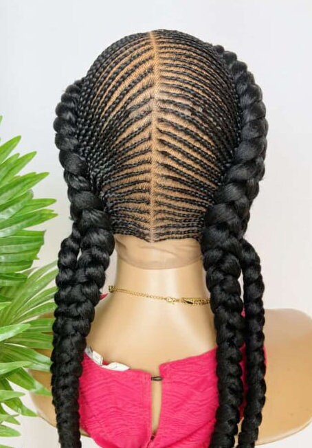 Braided Wigs for Black Women Full Lace Braided Wig – 24" Goddess Locs – Baby Hair – product image 4