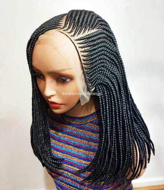 Short bob braided wigs for black women