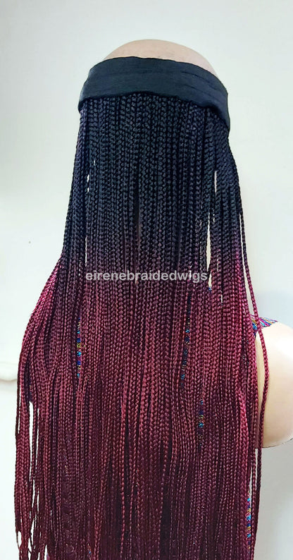 Braided Wigs for Black Women Braided Headband Wig – Changeable Hairband – Alopecia Friendly – product image 4