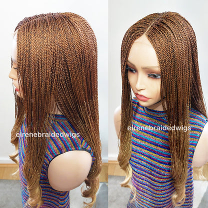 Braided Wigs for Black Women 30 Inch Micro Twist Braided Wig – Boho Goddess Curls – product image 5