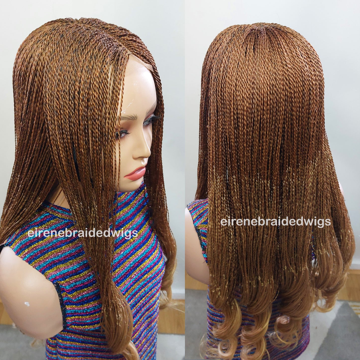 Braided Wigs for Black Women 30 Inch Micro Twist Braided Wig – Boho Goddess Curls – product image 4