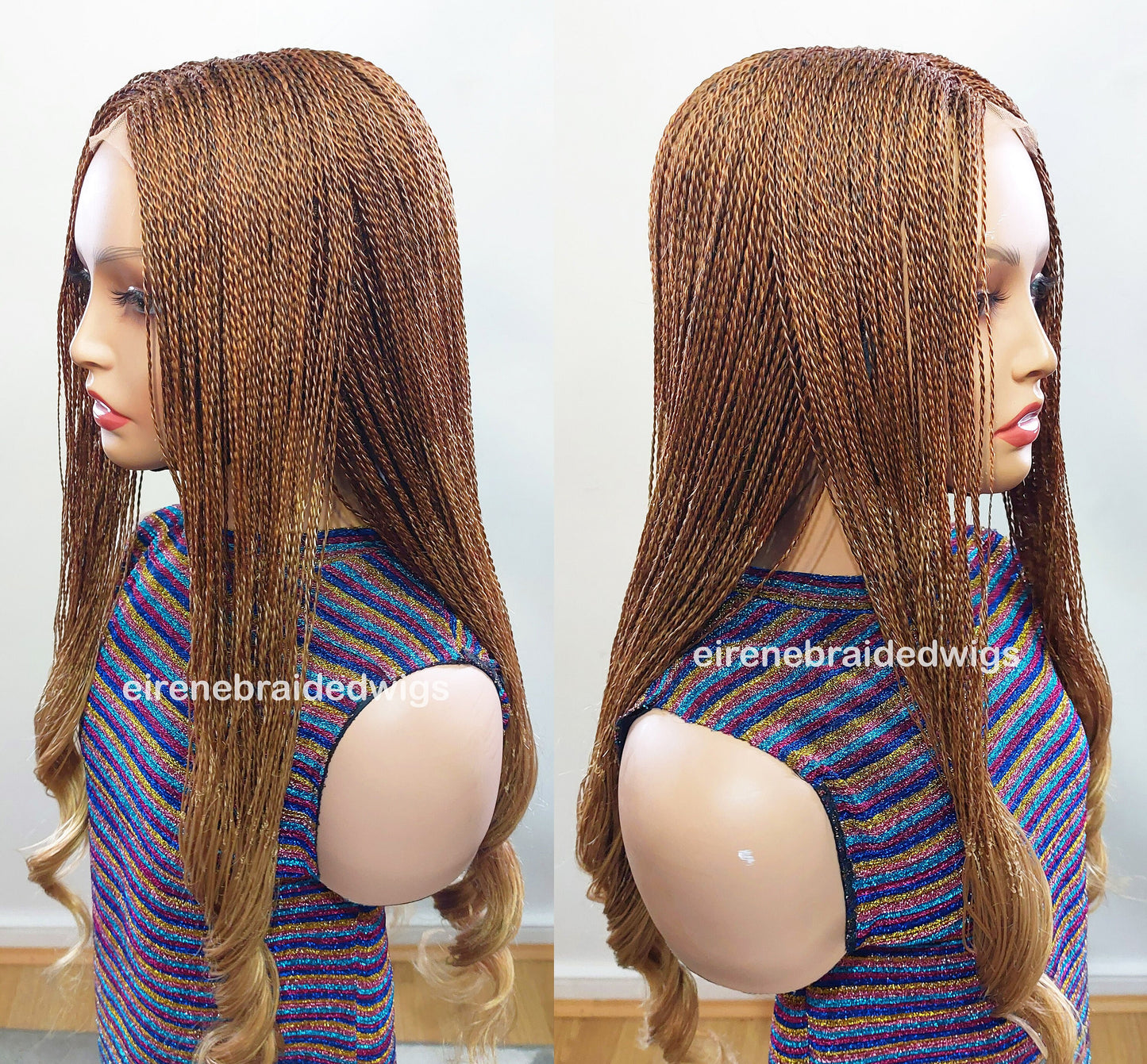 Braided Wigs for Black Women 30 Inch Micro Twist Braided Wig – Boho Goddess Curls – product image 1