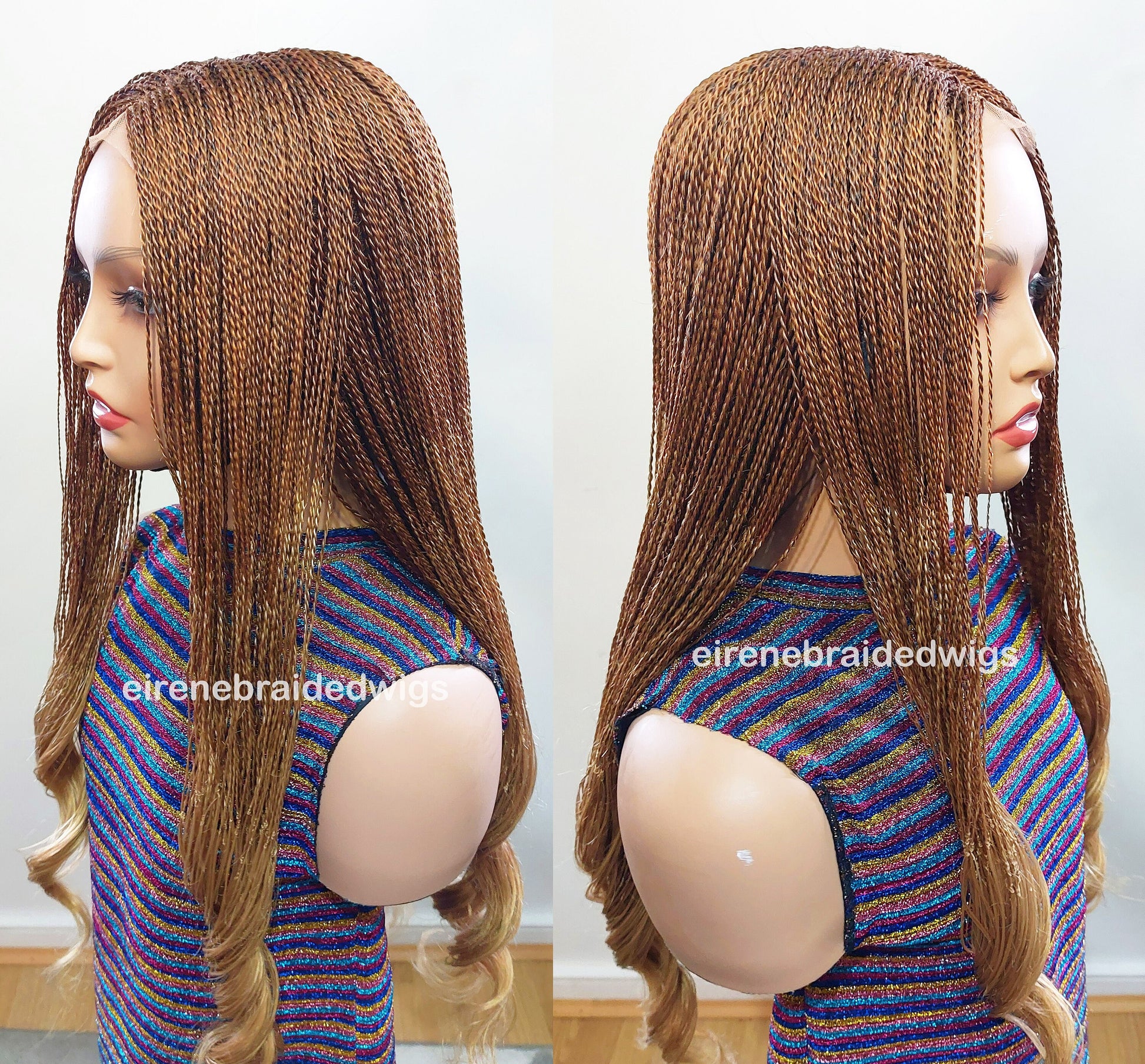 Braided Wigs for Black Women 30 Inch Micro Twist Braided Wig – Boho Goddess Curls – product image 1