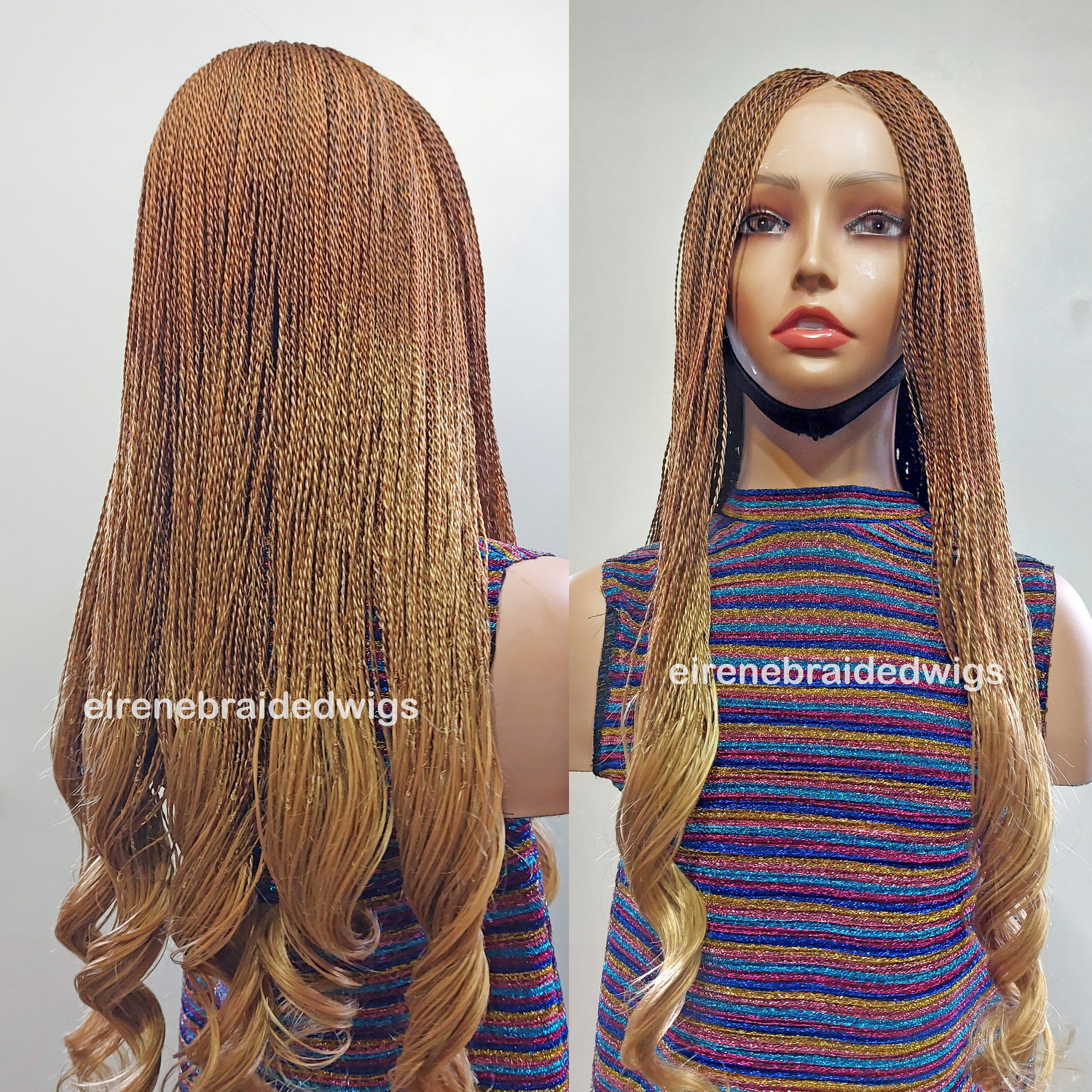 Braided Wigs for Black Women 30 Inch Micro Twist Braided Wig – Boho Goddess Curls – product image 3