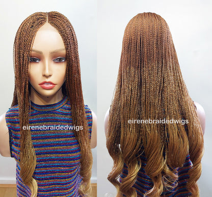 Braided Wigs for Black Women 30 Inch Micro Twist Braided Wig – Boho Goddess Curls – product image 7