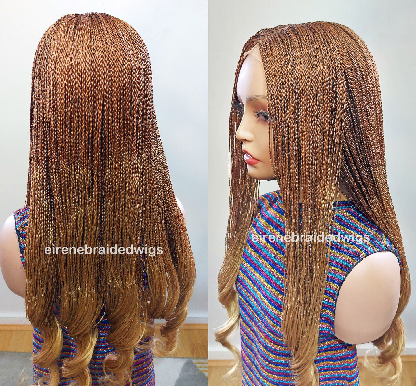 Braided Wigs for Black Women 30 Inch Micro Twist Braided Wig – Boho Goddess Curls – product image 2