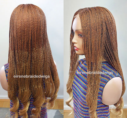 Braided Wigs for Black Women 30 Inch Micro Twist Braided Wig – Boho Goddess Curls – product image 2