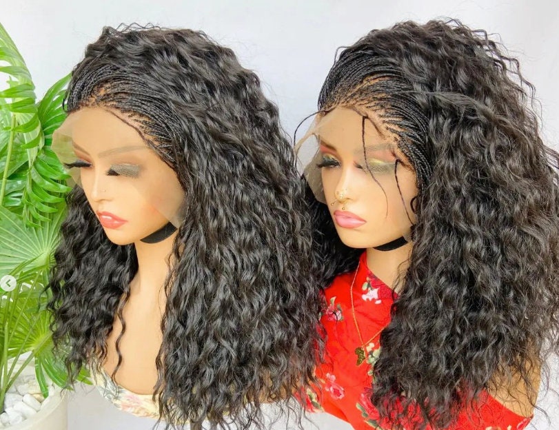 Braided Wigs for Black Women Lace-Front Micro Braided Wig – Boho Deep-Wave Passion Twist – product image 6