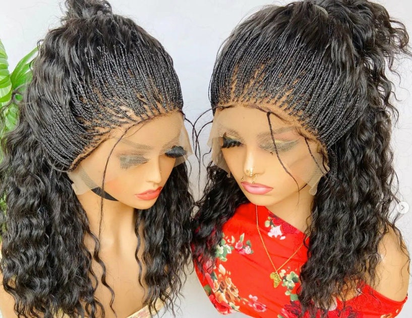 Braided Wigs for Black Women Lace-Front Micro Braided Wig – Boho Deep-Wave Passion Twist – product image 8