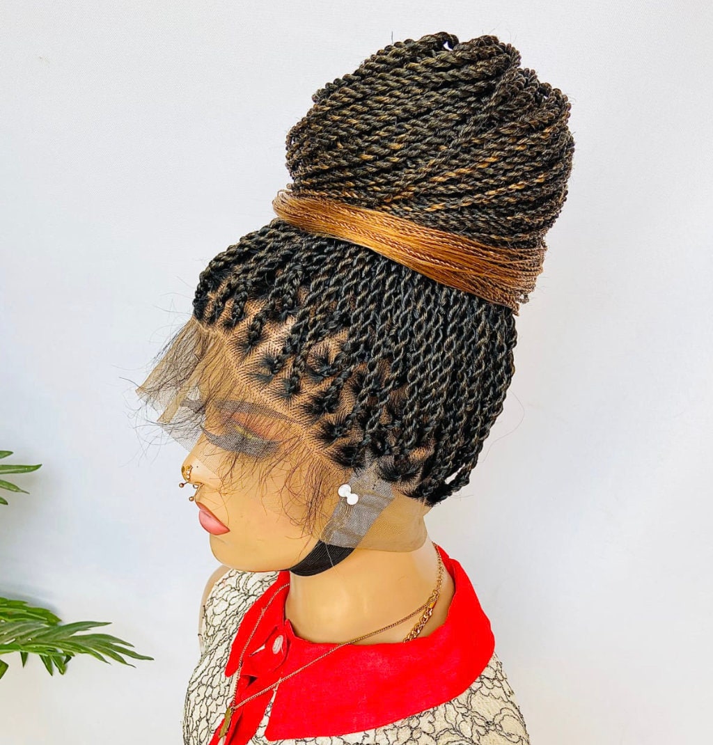 Braided Wigs for Black Women 28in Chunky Box Braid Wig – Lightweight Lace-Front Twist Braids – product image 3