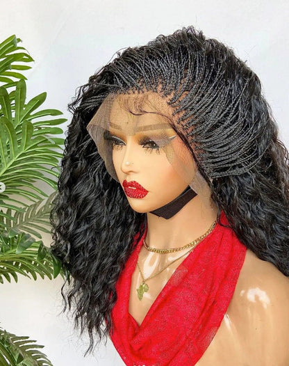 Braided Wigs for Black Women Lace-Front Micro Braided Wig – Boho Deep-Wave Passion Twist – product image 9
