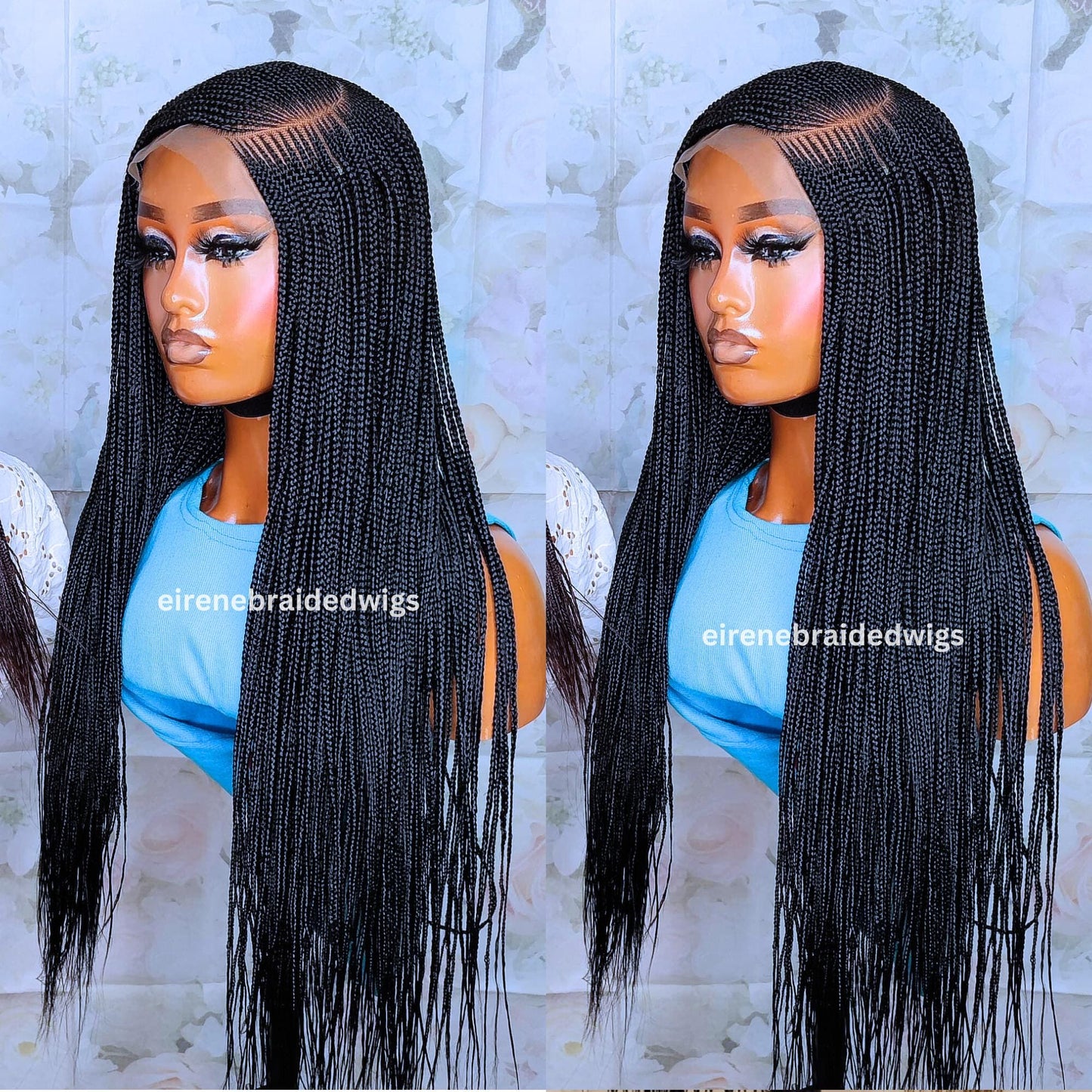 Braided Wigs for Black Women Fulani Braided Wig – Long Ghana Weave – 6x6 Lace Closure – product image 1