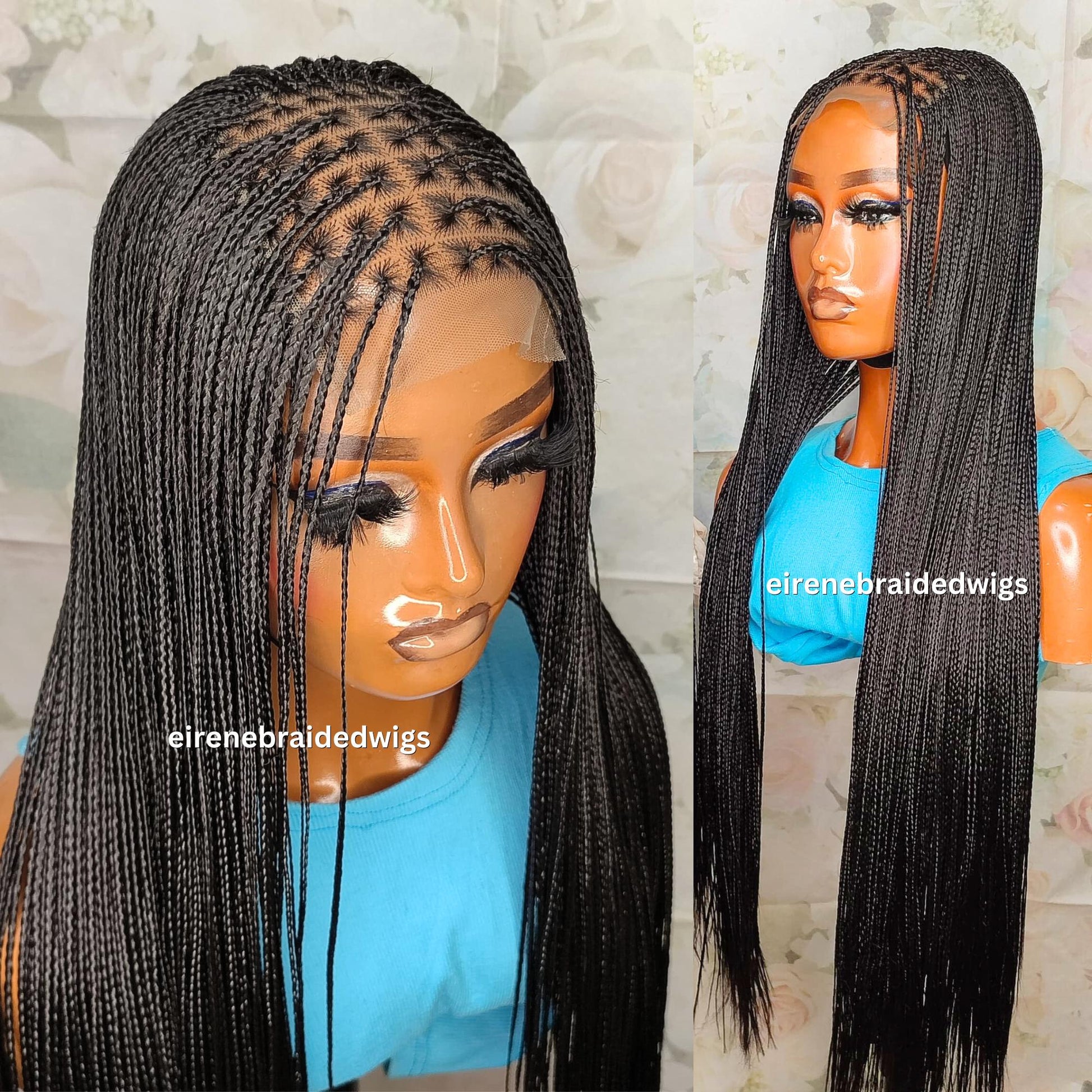 35in Silky Bone Straight Braid Wig – Lightweight Knotless African Braids – Braided Wigs for Black Women – product image 5