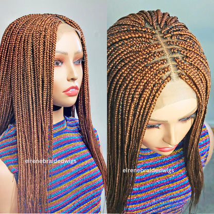 Braided Wigs for Black Women Box Braided Wig – Two-Tone Shoulder-Length Lace Front Wig – product image 2
