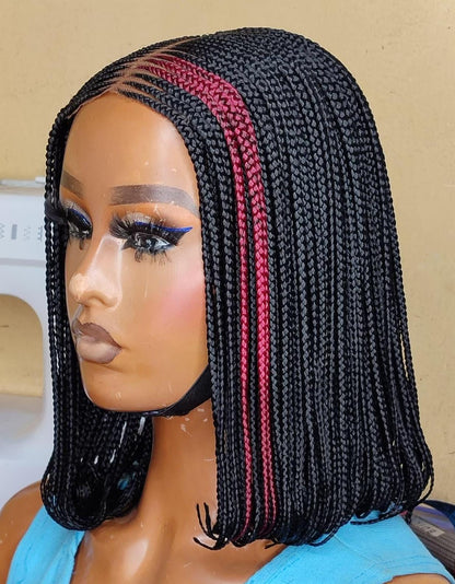 Short bob braid wig
