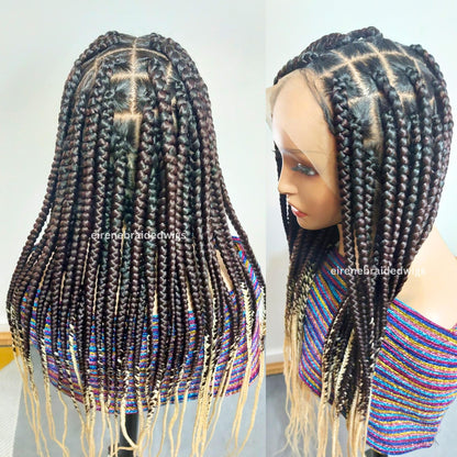 Chunky Knotless Big Box Braided Wig For Black Women