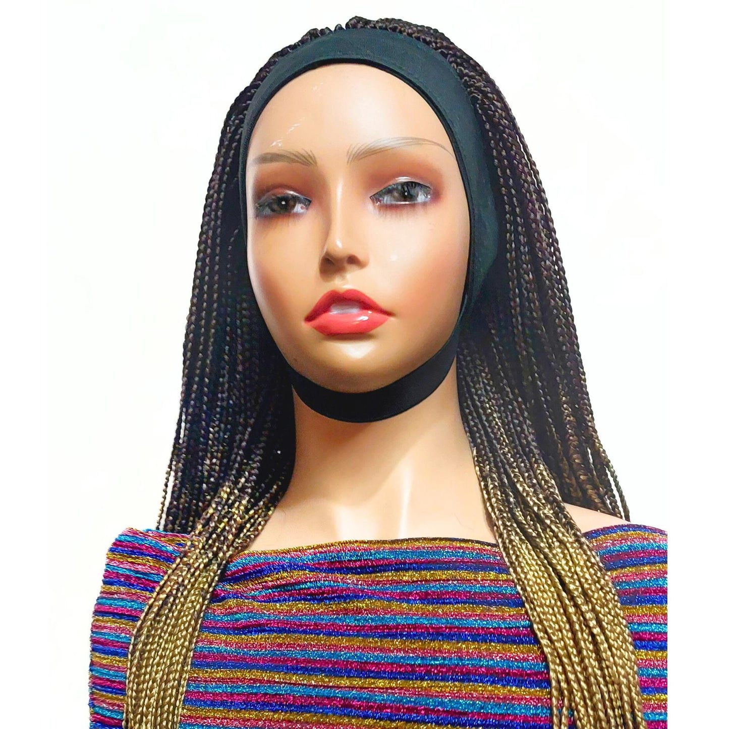 Braided headband wig for black women
