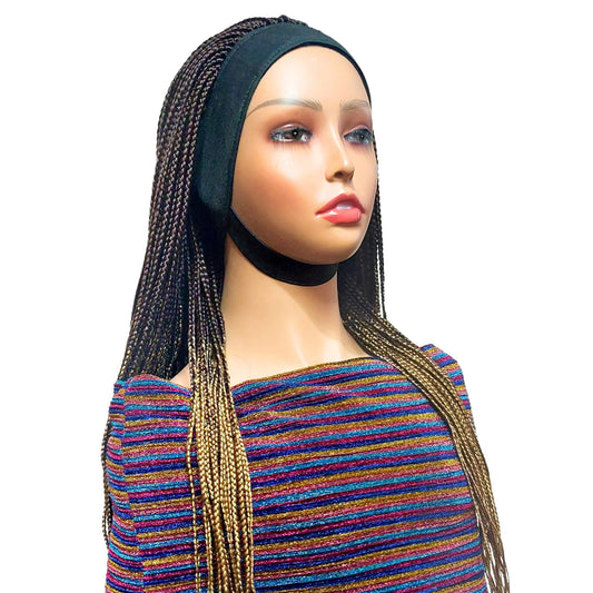 Braided headband wig for black women